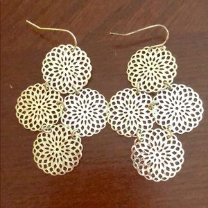 Lia Sophia Silver Dangle Earrings